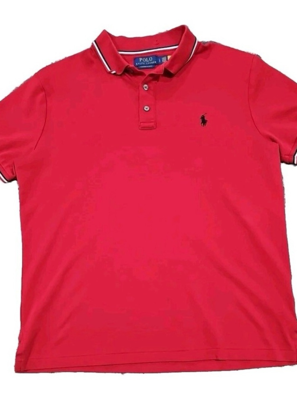 Polo by Ralph Lauren Red Short-Sleeve Polo Shirt Sz XL